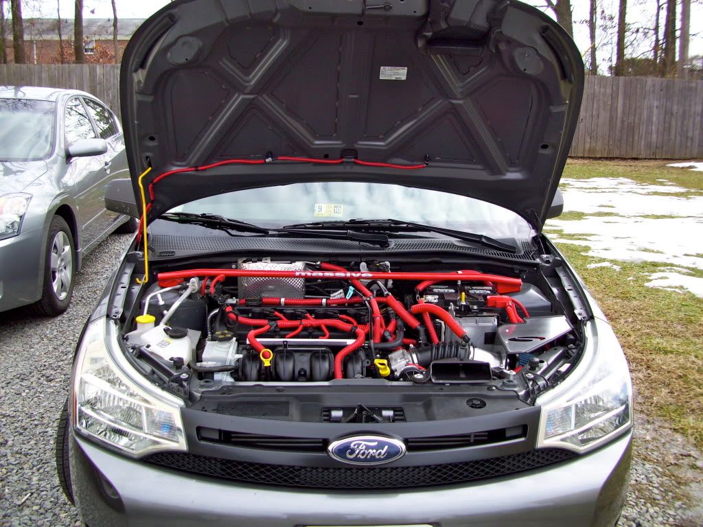 (09 Focus) Finally got my Steeda SRI and Strut Tower Brace Ford Focus